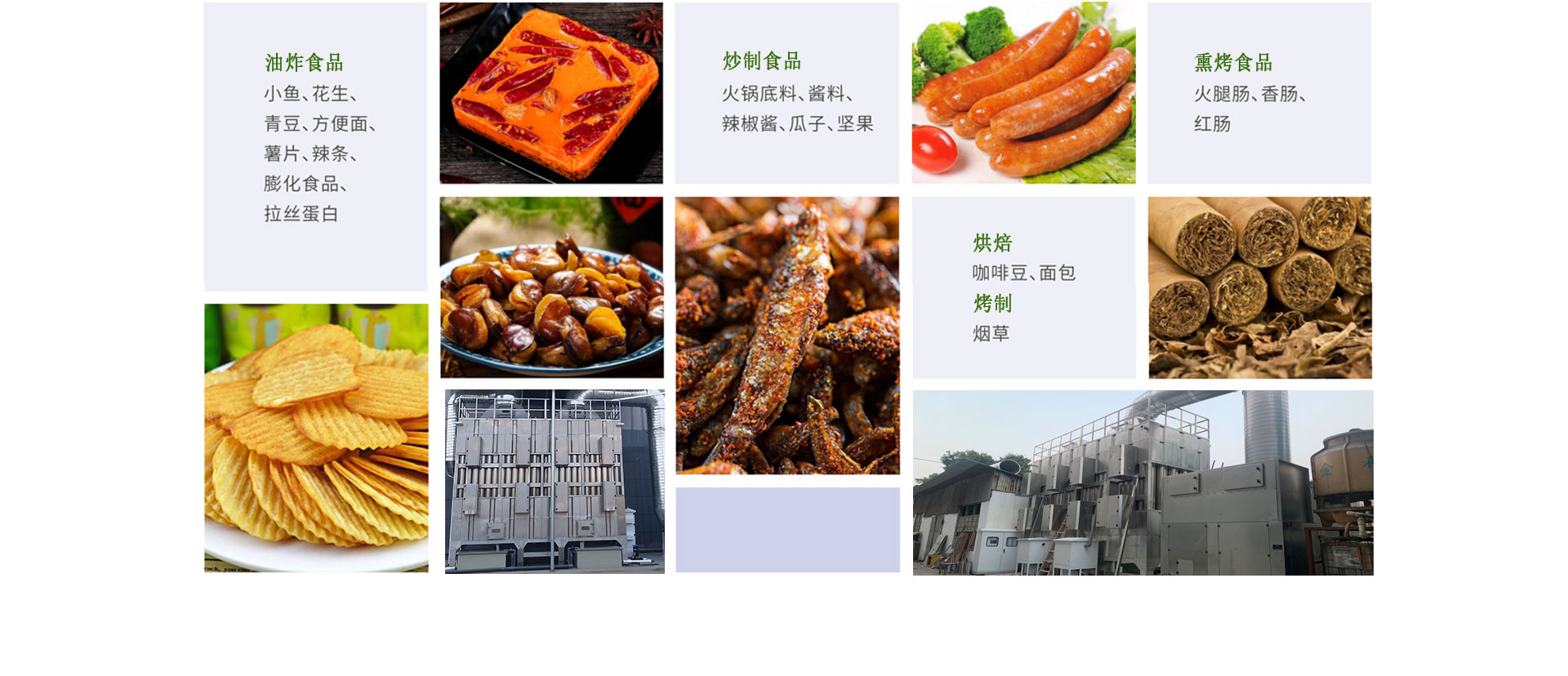 食品加工行業廢氣治（zhì）理