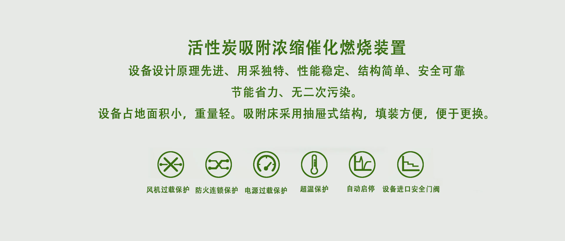 活性炭吸附脫附催(cuī)化燃燒一體機